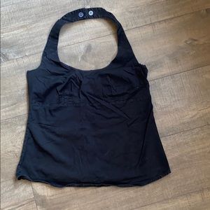 black halter top